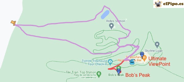 recorrido por la parte superior de Skyline Queenstown