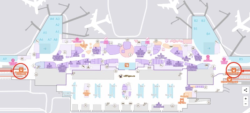 plano de la terminal 3