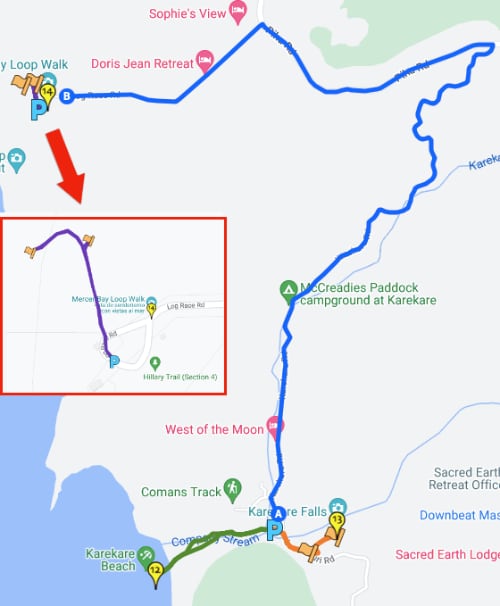 itinerario hasta Mercer Bay Loop Walk