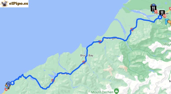 itinerario hasta Ship Creek