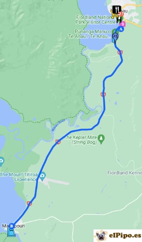 itinerario hasta Manapouri