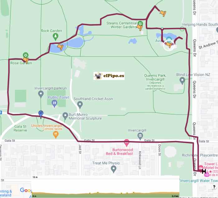itinerario hasta Queens Park