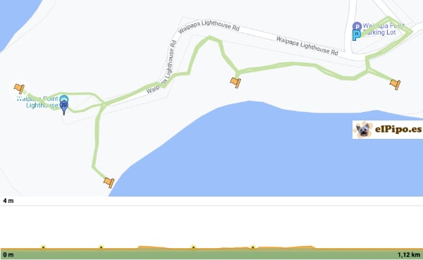 recorrido por Waipapa Point Lighthouse