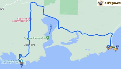 itinerario hasta Curio Bay