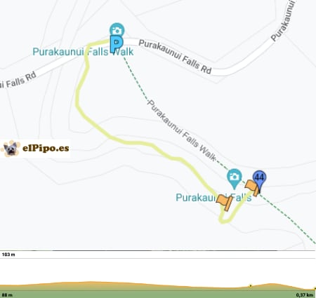 recorrido por Purakaunui Falls