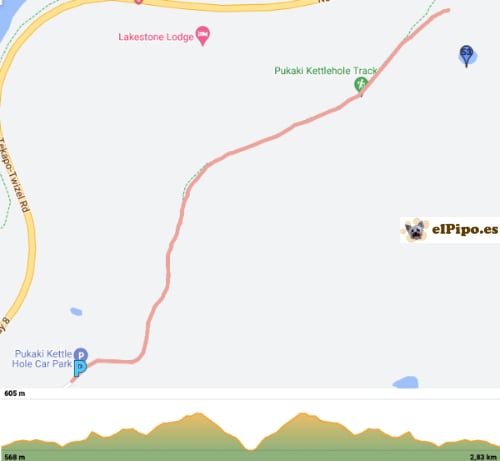 itinerario hasta Pukaki Kettle Hole Track