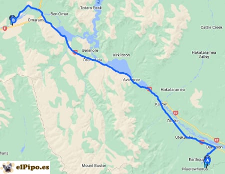 itinerario hasta Clay Cliffs