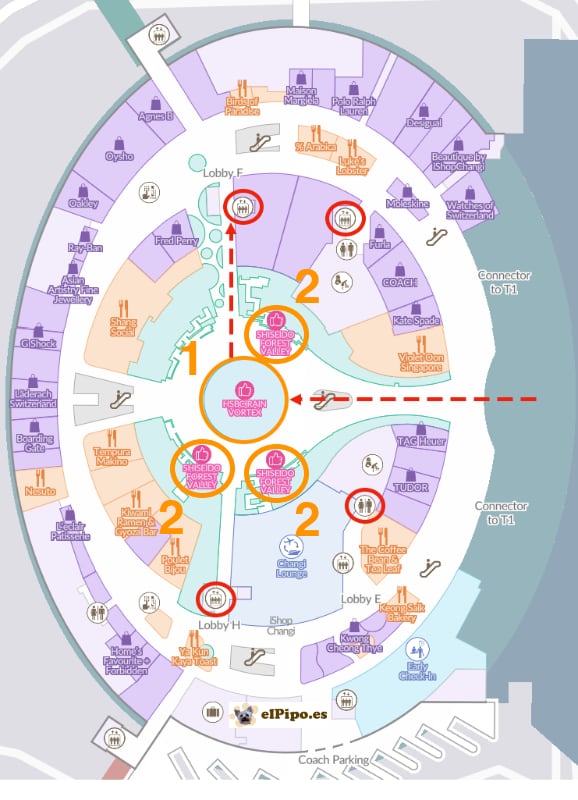 plano del primer piso de Jewel