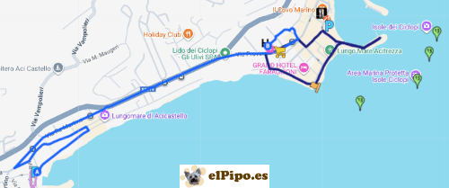 itinerario hasta Aci Trezza