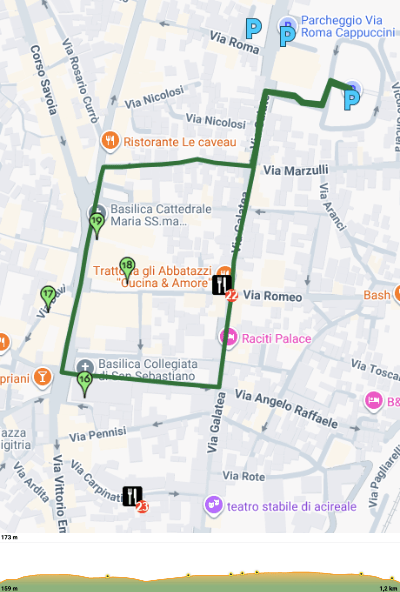 recorrido por acireale