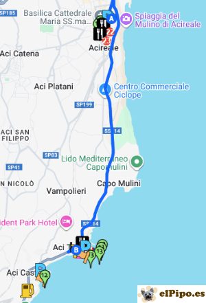 itinerario hasta Aci Trezza