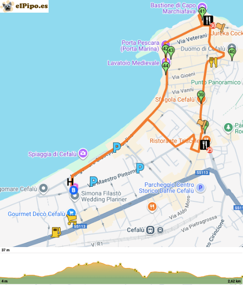 recorrido por cefalù